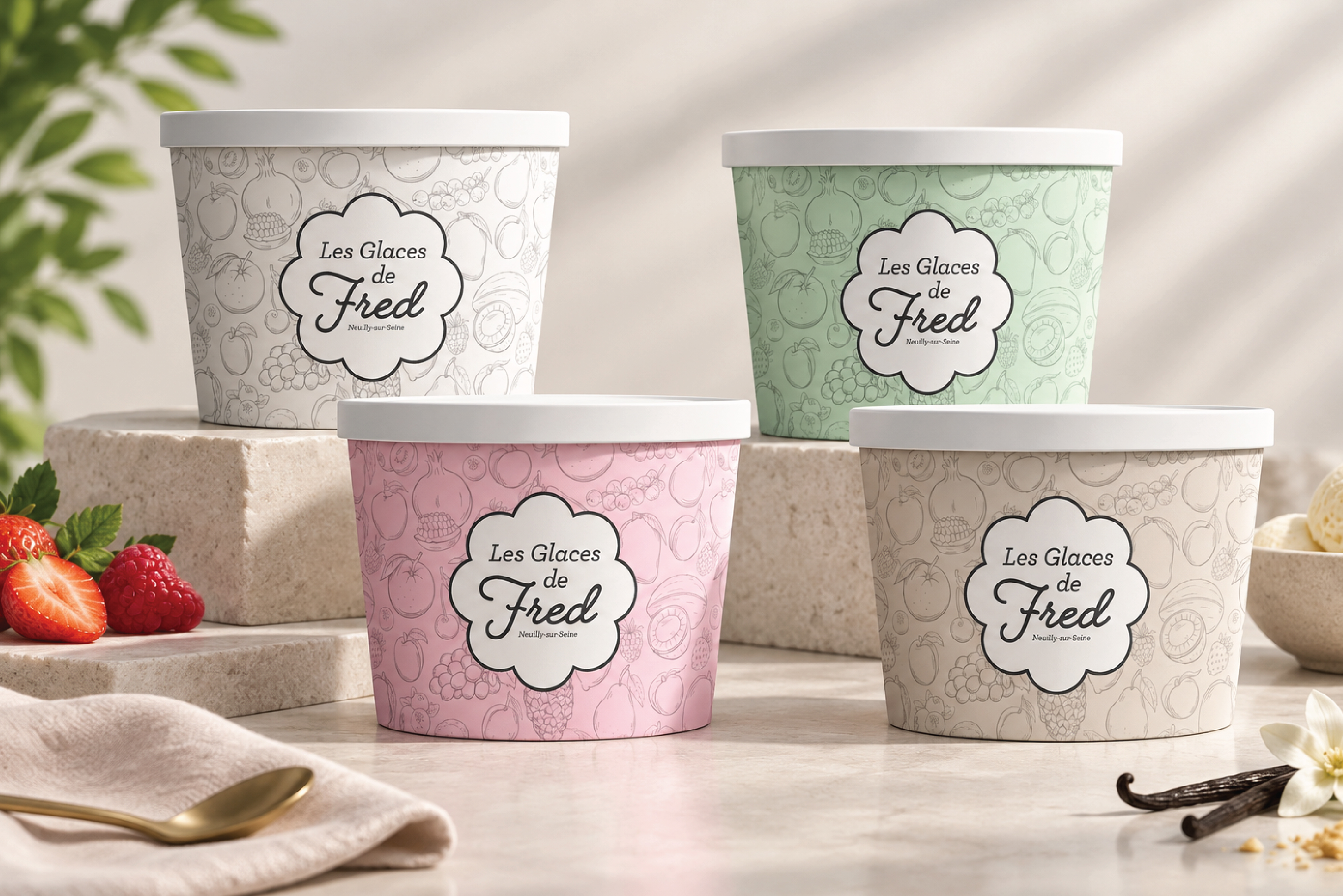 LES GLACES DE FRED — BRANDING