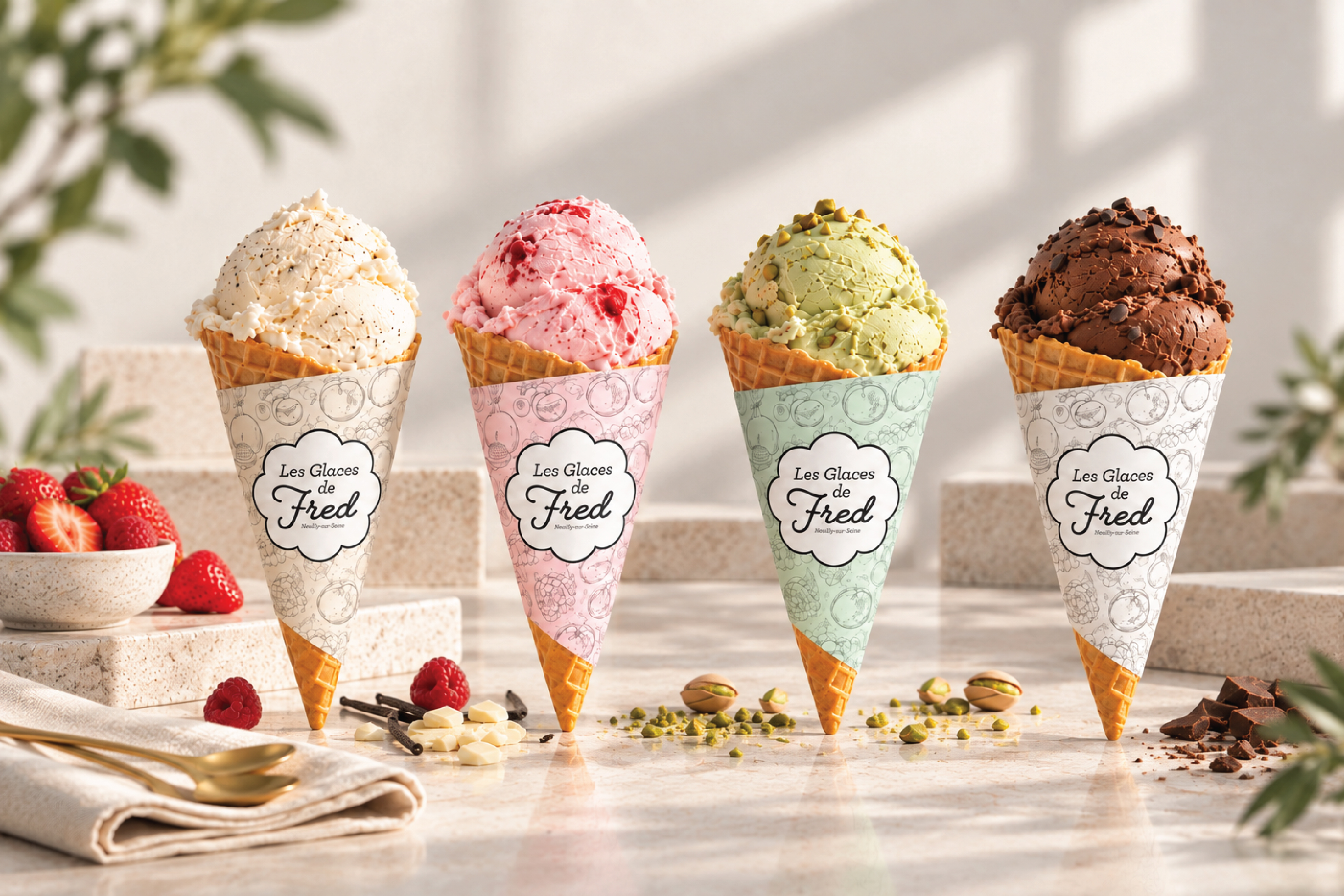 LES GLACES DE FRED — BRANDING